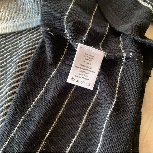 NWT Attitudes By Renee Open Front Cascading Cardigan - Picture 8 of 13